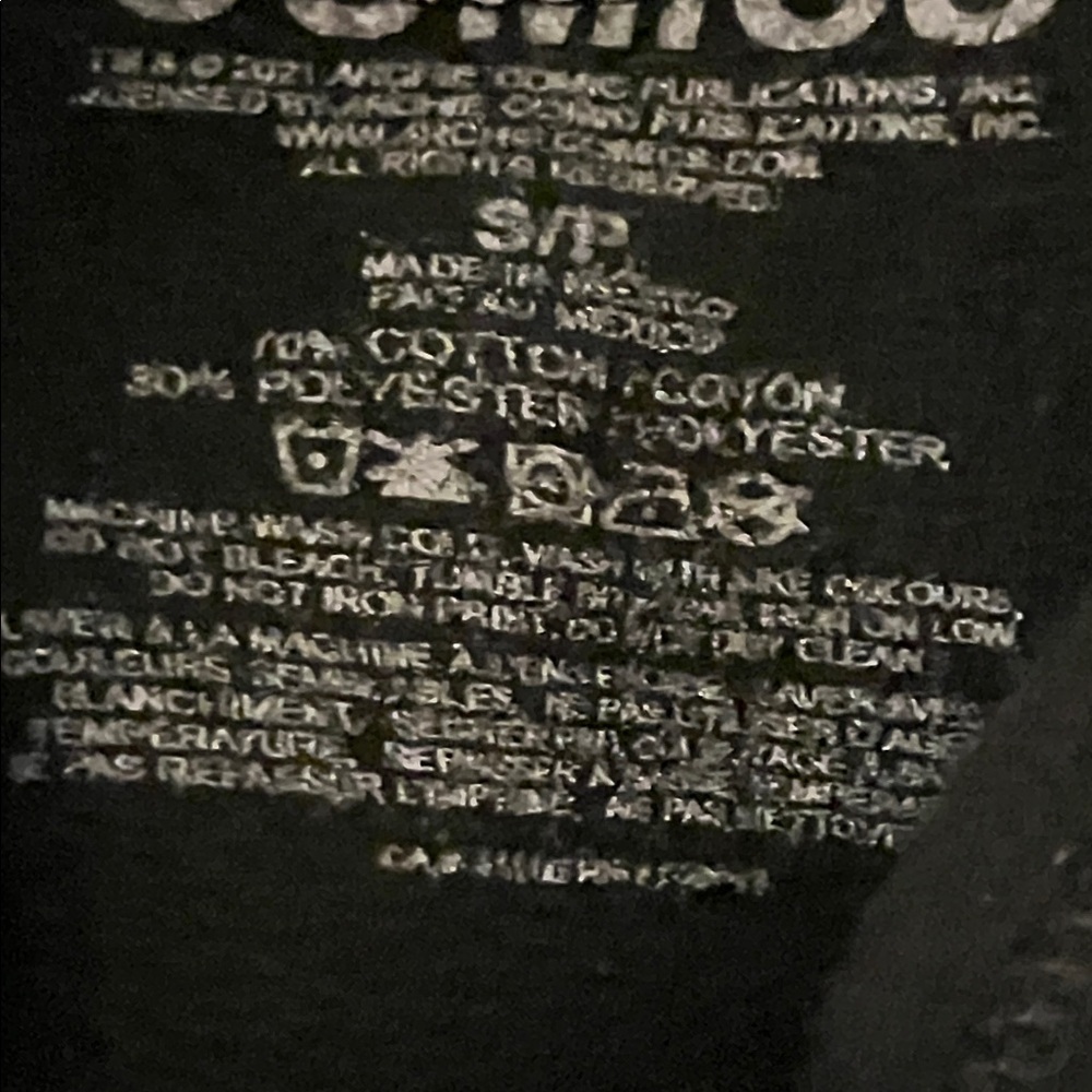 Y2K Archie Comics Black Long Sleeve Sweatshirt Size S - Picture 7 of 9